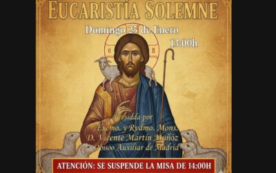 Eucaristía presidida por Mons. D. Vicente Martín Muñoz. Obispo auxiliar de Madrid