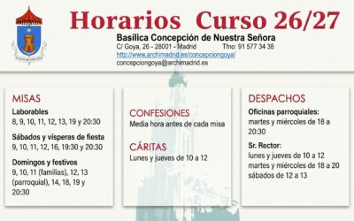 Horarios (desde el 16 de Septiembre 2026)